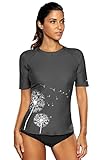 CharmLeaks Womens Rash Guard Shirt Rash Guard Swim Suit Rashguard Swimwear top