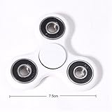 White Tri-Spinner Fidget Toy Plastic EDC Fidgets Hand Spinner For Autism and ADHD Increase Focus Keep Hands Busy