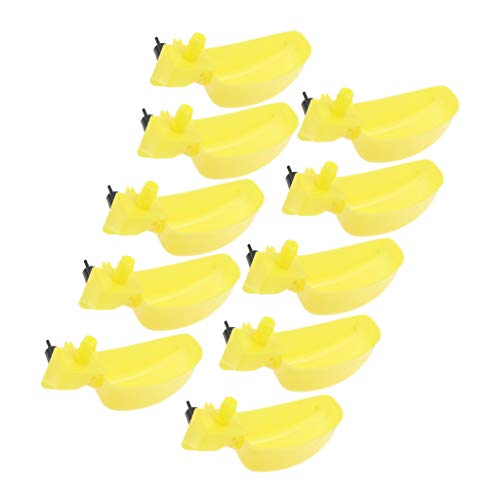 10pcs Automatische Kükentränke Geflügeltränke Wasser Trinker für Huhn, Küken, Ente, Vogel, Wachtel, Taube - Halbkreis…