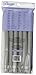 Diane Twist-Flex Rods – Pack of 6 Hair Rollers for Women and Girls  – Large –10” x 11/16” – Gray – DT22