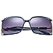 Fuzhao Classic Square Sunglasses For Women UV Protection Eyewear Glasses Shades For Women, Navy Blue, 60