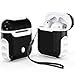 ORETECH Compatible with AirPods 2 and AirPods 1, Protective Case for Airpods Case, Anti Scratch PC Soft TPU Protection Case for Airpods 2/ Airpods 1 Shockproof - Black and White