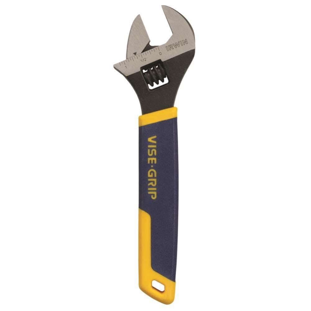 IRWIN Vise-Grip Adjustable Crescent Wrench, 8-Inch (2078608),Blue/Yellow( color slightly may vary)