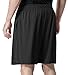 TM-MBS01-BLK_Large Tesla Men's Active Shorts Sports Performance HyperDri II With Pockets MBS01