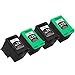 LxTek Remanufactured Ink Cartridge Replacement For HP 74 & HP 75 (2 Black | 2 Tri-Color) CB335WN CB337WN
