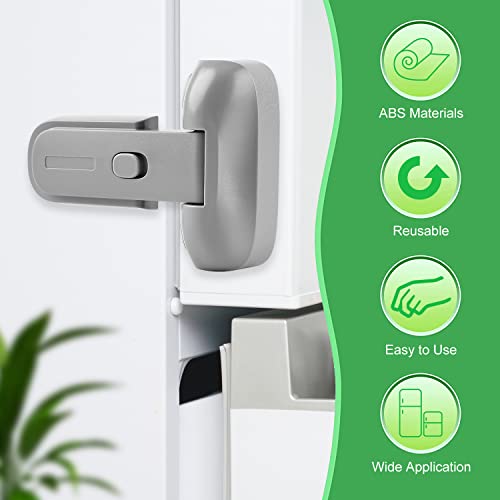 Freezer Door Lock for Kids - Refrigerator Fridge Door Lock，Child Proof Fridge Freezer Door Lock Apply to Max 1\