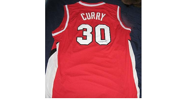 steph curry autographed jersey