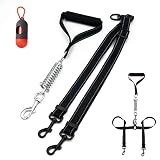 OCOOPA Adjustable Double Dog Leash, Reflective Walking Dog Leash, No Tangle Leash with Padded Handle for Walking Two Dogs