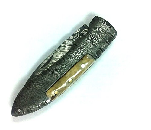 Perkin Handmade All Damascus Pocket Knife - Legal to Carry