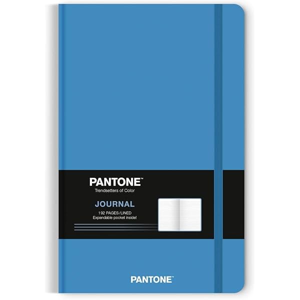 Pantone OFFICIAL Blue | 5.25 x 8.25 Inch Lined Compact Journal