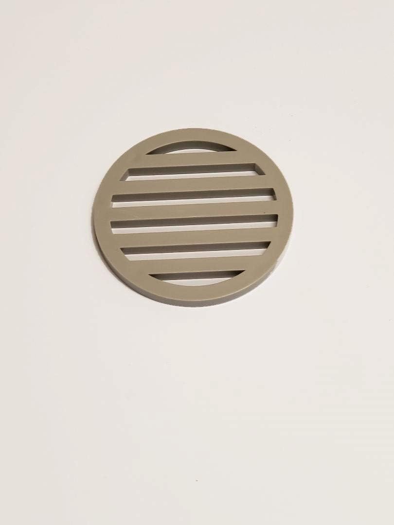 Plastic Drain Cover 3" inch diameter & 1/4" inch thick (color grey)