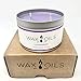 Wax and Oils Soy Wax Aromatherapy Scented Candles (Lavender) 16 ounces. Single
