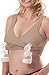 Classic All-in-One Hands-Free Pumping and Nursing Bra - Nude, Medium