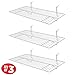 Only Hangers White Wire Slatwall/Gridwall Shelves 24