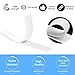41 Ft Self Back Adhesive Tape Roll by TOPtoper Hook and Loop Strips (White 0.8Inch)