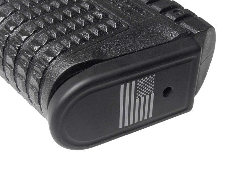 NDZ Performance Magazine Base Plate for Springfield XDs 9mm .45 Black - Lacrosse Sticks Crossed - Thumbnail 2