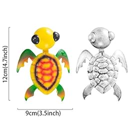 Metal Sea Turtle Wall Decor, Indoor & Outdoor Turtle Decor, Turtle Garden Decor and Turtle Decorations for Home. Turtle… 41 y1VIf%2B9L