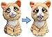 Feisty Pets Expressions- Doofus Cat- Plush Animal That Changes It's Facial Expression to Derpy with a Squeeze (Princess Pottymouth) by William Mark