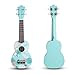 SanDona AK60F Soprano Basswood Ukulele,Children Musical Instruments, 21 Inch with Gig Bag for kids Students and Beginners, Blue and Flower