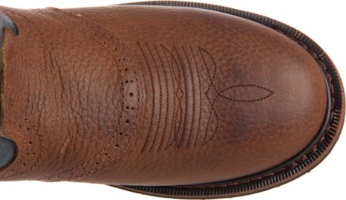 Justin Original Work Boots Men's Stampede Work Boot,Copper Kettle Rowdy/Steel Blue,6.5 EE US