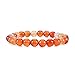 Cherry Tree Collection Natural Semi Precious Gemstone Beaded Stretch Bracelet 8mm Round Beads 7