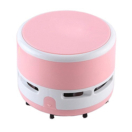 PRINTEMPS Portable Mini Desktop Vacuum Cleaner Handheld Cleaning Assistance Office, Home, Keyboard (Pink) - Thumbnail 5