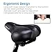 Leyeet Wide Big Bum Bike Bicycle Cycling High Elasticity Foam Filled Comfort Seat Saddle Safty MTB Bike Accessories Built in Shock Absorption Ballthumb 2