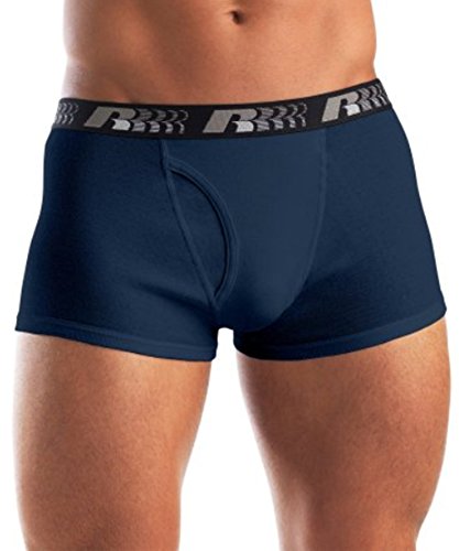 Russel Performance Short Leg Core Active Sport Boxer Brief 6-PK (Large 36-38, Assorted)