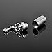 HooAMI Pet Dog Bone Cylinder Cremation Urn Necklace/Keychain Keepsake Ashes Pendant Memorial Jewelry