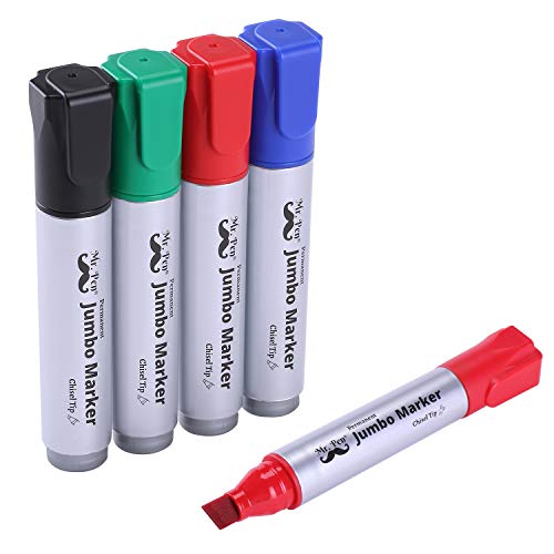 Mr. Pen- Jumbo Permanent Markers, 4 Pack, Assorted