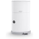 Janibell Akord Slim Adult Diaper Pail &mdash; 7-Gallon (11.8&rdquo; x 10.2&rdquo; x 20.5&rdquo;), Hands-Free Foot Pedal, Double-Sealed Odor Reduction, Continuous Liner System