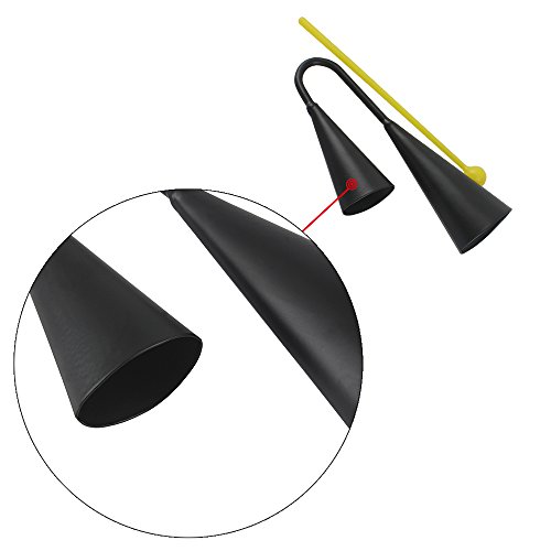 ammoon Two Tone Metal A-go-go Bell Cowbell Percussion Instrument with Striker