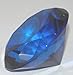 1 X Blue Sapphire Glass Diamond Shaped Paperweight