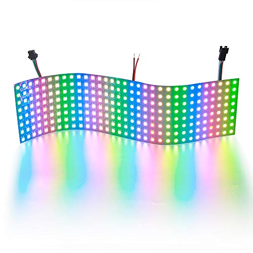 ALITOVE WS2812B Addressable LED Pixel Matrix Panel Light 832 256 Pixels Programmable Dream Color Digital 5050 RGB LED Display Screen DC5V Compatible w/Adafruit NeoPixel Library Arduino Raspberry Pi