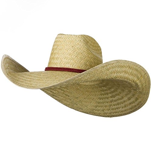 jAc Oversized Western 7 Inch Brim Hat - Lt Natural OSFM