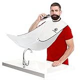 Luxury Ystar Beard Apron 2.0 - Hair Clippings Catcher, Grooming Cape Apron, Combined with Zipper Bag, Easy to Travel, for Man Shaving, Best Gift For Him by Ystar - (White)