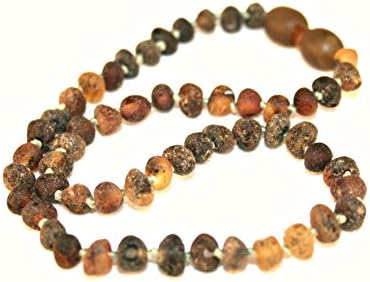 Baltic Amber Teething Necklaces, Bracelets, Anklets, and Belly Necklaces - Green - Raw Unpolished - Screw or Safety Clasp - Children and Adult Sizes