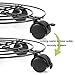 Tosnail 3 Pack 10.5″ Round Metal Plant Caddy Plant Dolly Plant Stand Plant Holder with Caster Wheels – Blackthumb 3