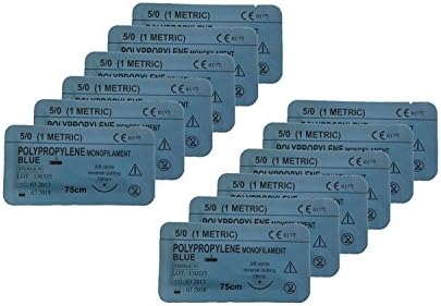 5-0 Polypropylene Blue Training Needles - Pack of 20 (20-Count)