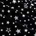 Kaufman Cozy Cotton Flannel Stars Black, Fabric by the Yard