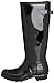 Hunter Footwear Women's Original Tall Back Adjustable Gloss Rain Boots, Black, 10
