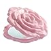 TOOGOO(R) 1 pcs Beautiful 3D Stereo Double Sided Cute Retro Rose Shape Makeup Compact Cosmetic pocket personal Mirror for women men lady girl Pink