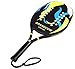 GRANDCOW Beach Tennis Paddle Racket Carbon Fiber with EVA Memory Foam Core Tennis Padel (Black)