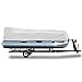 Pyle Universal Boat Adjustable Storage Cover - 25'-28'L to 96” Pontoon Boats Protection Custom Heavy Duty Waterproof Polyester Fabric, Snap Strap, Elastic Cord, Bag