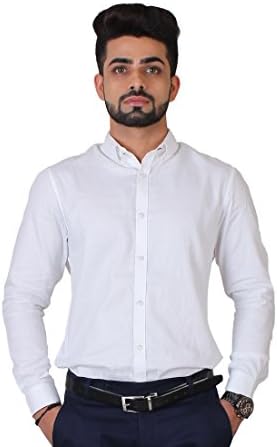 Clover Hawk Men's Formal Shirt(White Colour)