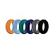 (Price/6 Pcs) GOGO Premium Man's Silicone Wedding Rings - 9 mm Wide(3 mm Thick) Flexible Wedding Bands - Great for Sports or Outdoors - Assorted,10