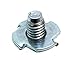 4-40 T-Nut (100 Pack), Zinc-Plated Steel Corriosion Resistant, 1/8