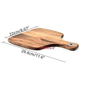 BAYUE Acacia Hout Pizza Peel, Geweldig Voor Zelfgemaakte Pizza, Kaas En Charcuterie Boards