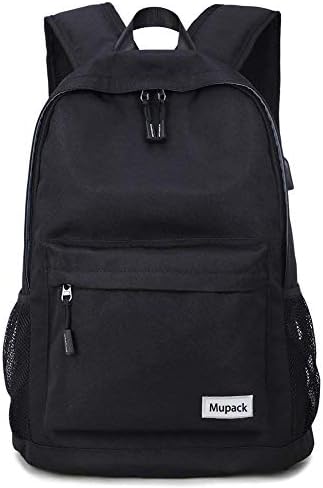 Travel Laptop Backpack, Fresion Waterproof Business Backpack with USB Charging Port, Lightweight School Rucksack for Women and Men fits 15.6 Inch Notebook/Computer (Black)