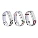 I-SMILE 3PCS Newest Replacement Wristband with Secure Clasps for Fitbit Alta Only(No Tracker, Replacement Bands Only) (3pcs Colorful Waves)